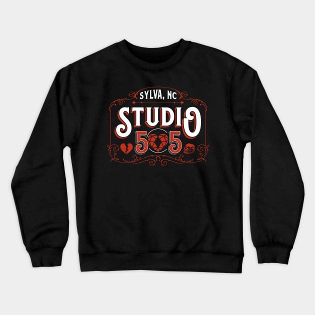 Studio 505 Heart and Skull Crewneck Sweatshirt by Studio 505 